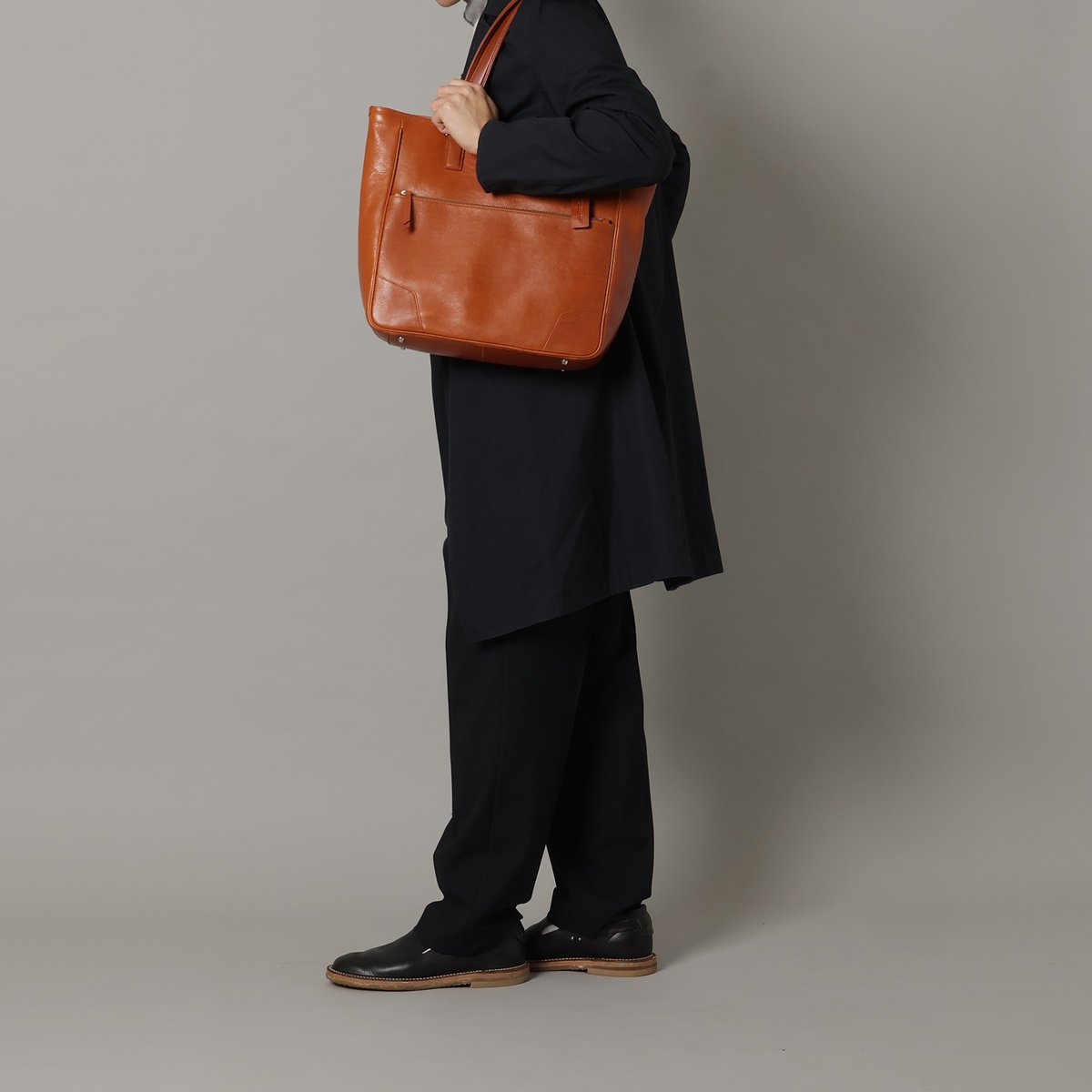 本革素材 紳士用オイルドレザー トートバッグ | Genuine Leather 
