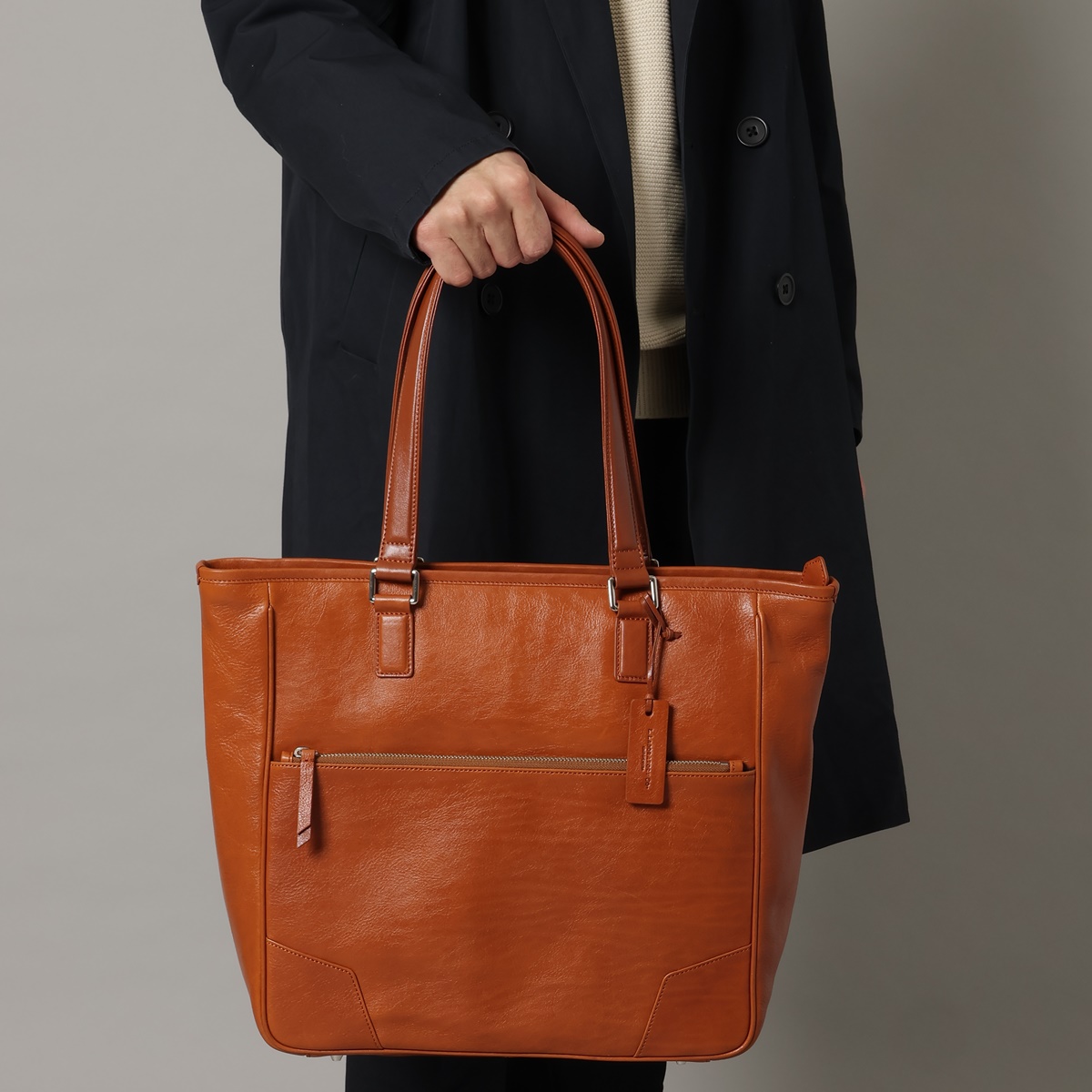 本革素材 紳士用オイルドレザー トートバッグ | Genuine Leather 
